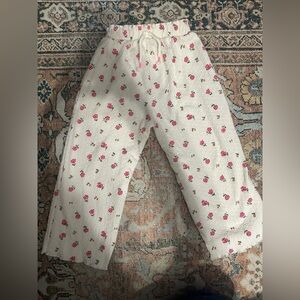 Zara girls pants  - Pink Floral 4-5 year